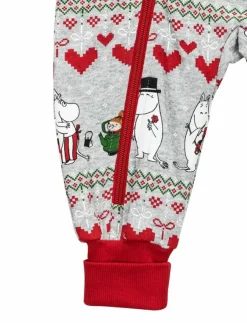 Barn Martinex Bodysuits|VINTERHJÄRTA OVERALL - Långärmad bodysuit