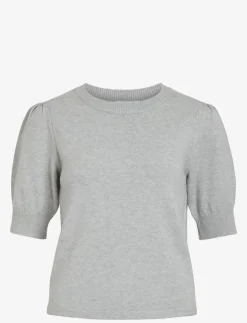Kvinnor Vila Kläder|VIRIL 2/4 SLEEVE O-NECK KNIT TOP - NOOS - Stickat