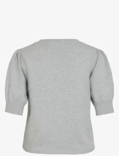 Kvinnor Vila Kläder|VIRIL 2/4 SLEEVE O-NECK KNIT TOP - NOOS - Stickat
