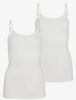 Vila VISURFACE STRAP TOP NEW 2-PACK - Linnen|Kvinnor Kläder