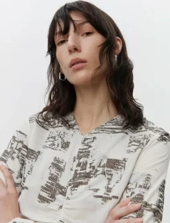 Day Birger et Mikkelsen Vito - Tactile Rayon - Långärmade blusar|Kvinnor Blusar & Skjortor