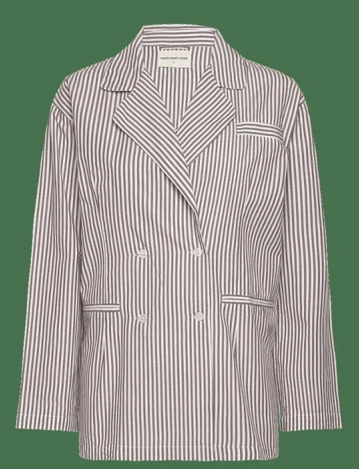 Moshi Moshi Mind viva shirt stripe - Dubbelknäppta kavajer|Kvinnor Kavajer