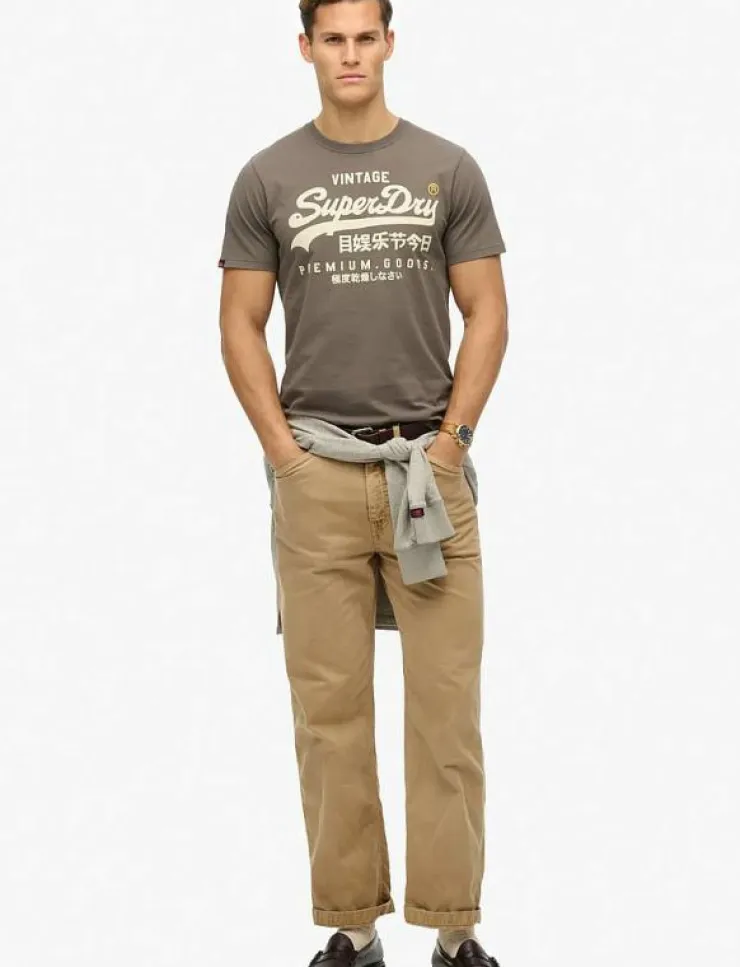 Superdry VL WORKWEAR RELAXED TEE - Kortärmad t-shirt| T-Shirts