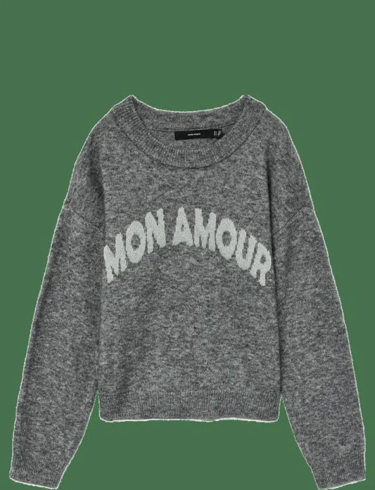 Kvinnor Vero Moda Stickat|VMAMOREMIO LS O-NECK PULLOVER BOO - Stickat