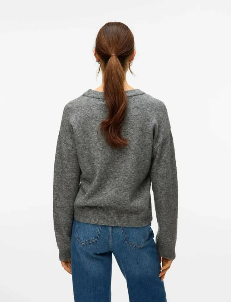Kvinnor Vero Moda Stickat|VMAMOREMIO LS O-NECK PULLOVER BOO - Stickat
