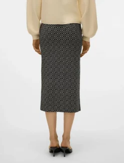 Vero Moda VMARIA ART NW PENCIL SKIRT GA - Midi kjolar|Kvinnor Kjolar