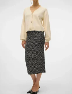 Vero Moda VMARIA ART NW PENCIL SKIRT GA - Midi kjolar|Kvinnor Kjolar