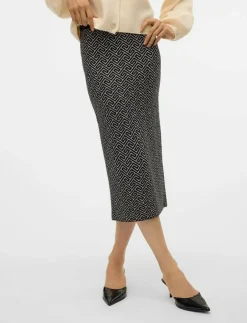Vero Moda VMARIA ART NW PENCIL SKIRT GA - Midi kjolar|Kvinnor Kjolar