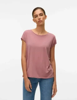 Kvinnor Vero Moda T-Shirts & Toppar|VMAVA PLAIN SS TOP JRS NOOS - T-shirts