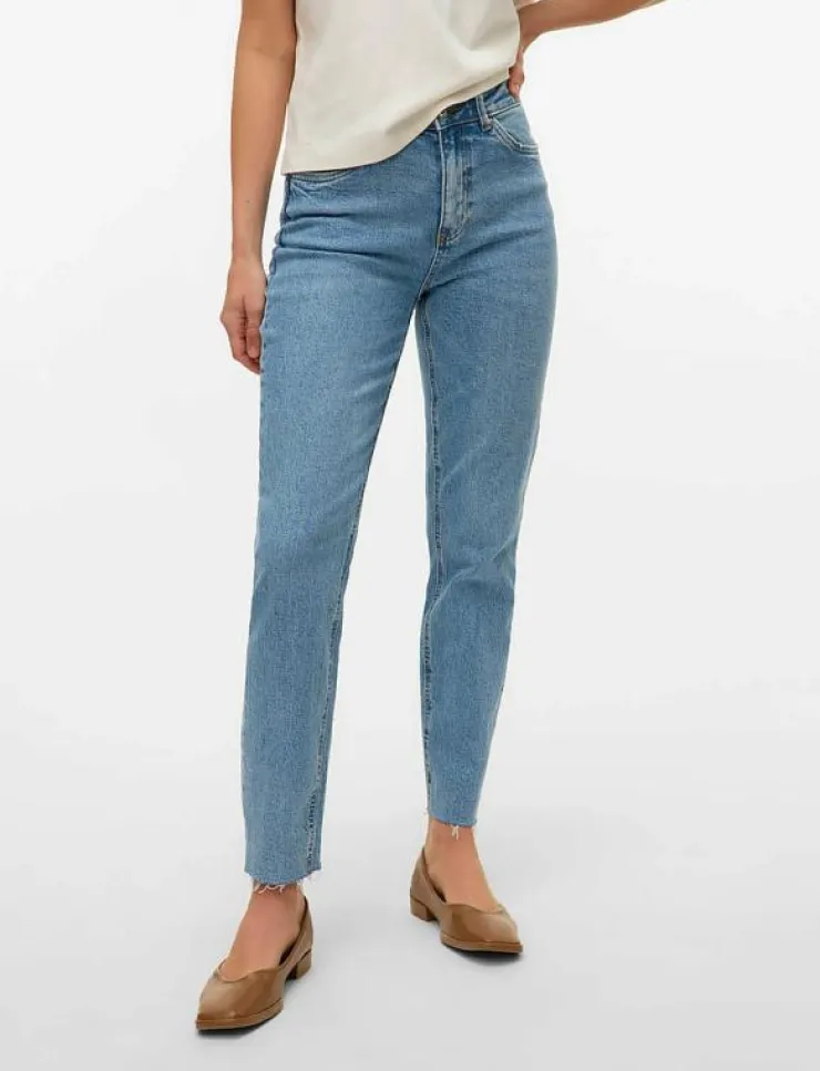 Vero Moda VMBRENDA HR MOM A CUT GU384 GA NOOS - Straight jeans|Kvinnor Kläder|Denimkläder