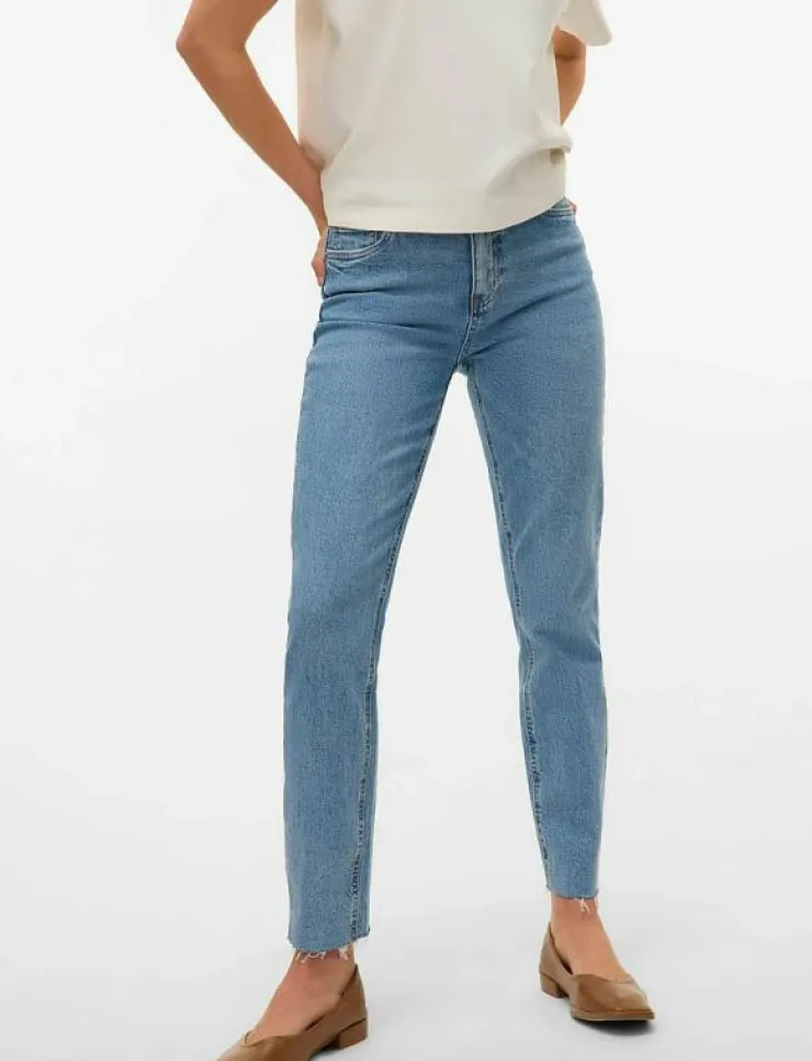 Vero Moda VMBRENDA HR MOM A CUT GU384 GA NOOS - Straight jeans|Kvinnor Kläder|Denimkläder