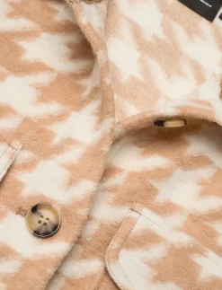 Vero Moda VMCHRISSIE LONG CHECK SHIRT GA - Ullkappor|Kvinnor Overshirts