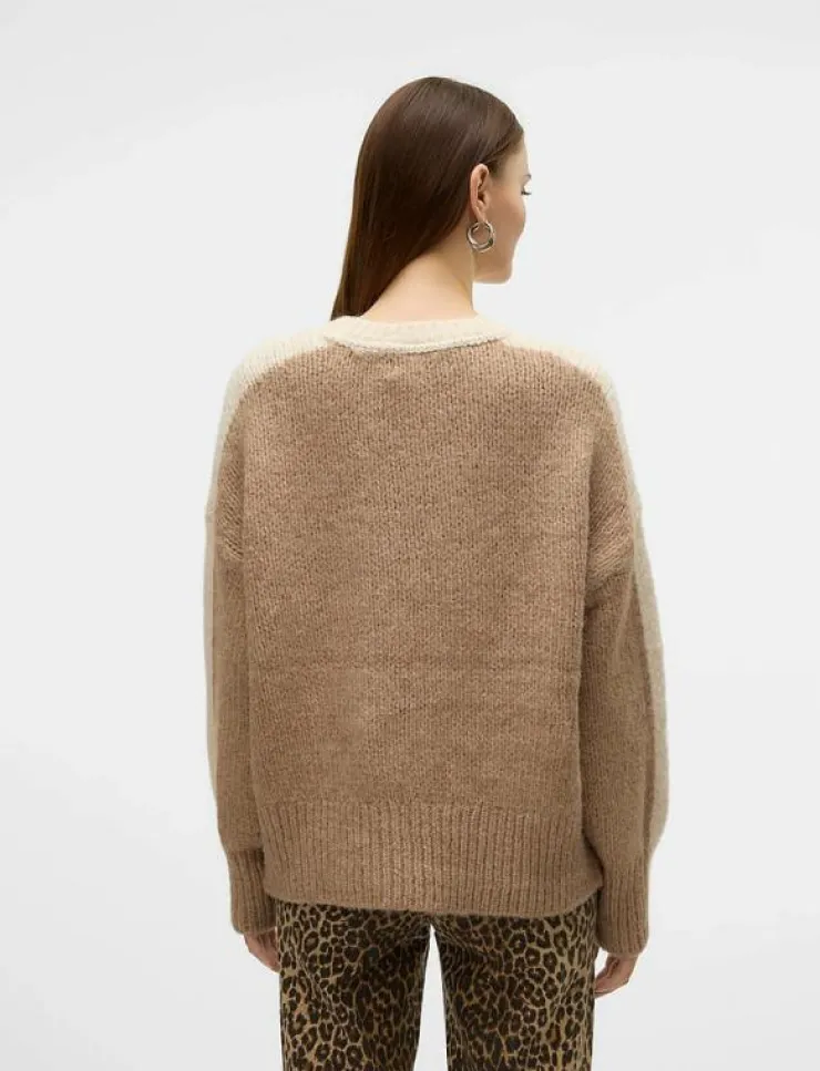 Kvinnor Vero Moda Stickat|VMCORDELIA LS O-NECK PULLOVER GA - Stickat