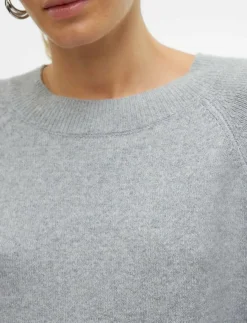 Kvinnor Vero Moda Kläder|VMDOFFY LS O-NECK BLOUSE GA NOOS - Tröjor