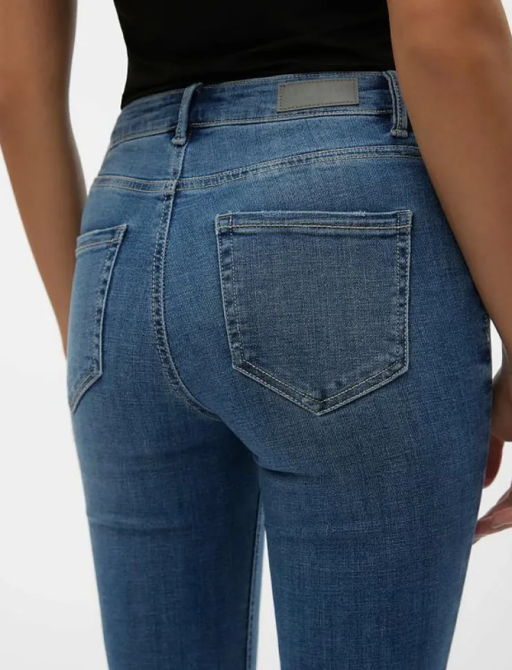 Vero Moda VMFLASH MR FLARED JEANS LI347 GA NOOS - Utsvängda jeans|Kvinnor Kläder|Denimkläder