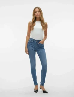 Vero Moda VMFLASH MR SKINNY JEANS LI347 GA NOOS - Skinny Jeans|Kvinnor Kläder