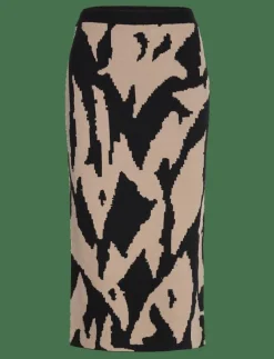 Vero Moda VMGOLD NEW ART NW 7/8 SKIRT GA - Midi kjolar|Kvinnor Kjolar