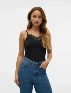 Vero Moda VMINGE LACE SINGLET JRS NOOS - Linnen|Kvinnor Kläder|Plus Size & Curvy