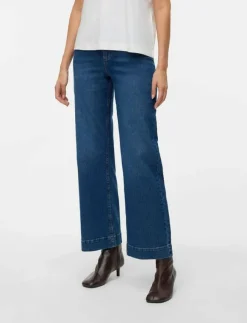 Kvinnor Vero Moda Kläder|VMKAYLA HR WIDE JEANS VI3474 - Vida byxor