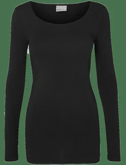 Kvinnor Vero Moda Kläder|Plus Size & Curvy|VMMAXI MY LS SOFT LONG U-NECK NOOS - Långärmade toppar
