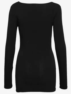 Kvinnor Vero Moda Kläder|Plus Size & Curvy|VMMAXI MY LS SOFT LONG U-NECK NOOS - Långärmade toppar