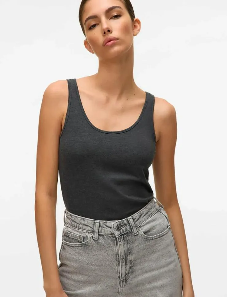 Kvinnor Vero Moda T-Shirts & Toppar|VMMAXI MY SOFT LONG TANK TOP NOOS - Linnen