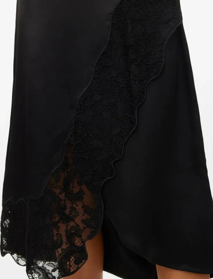 Kvinnor Vero Moda Kjolar|VMMERLE LACE HW 7/8 SKIRT WVN GA - Midi kjolar