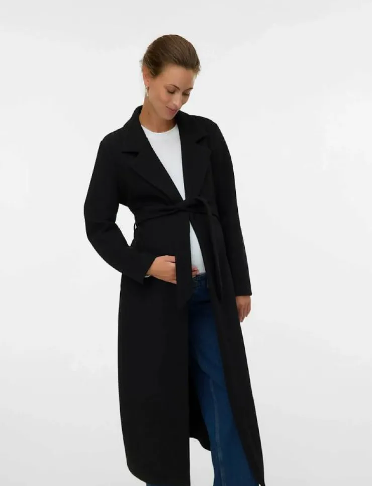 Kvinnor Vero Moda Maternity Mammakläder|VMMFORTUNEAYA XTRA LONG COAT GA - Tunna kappor