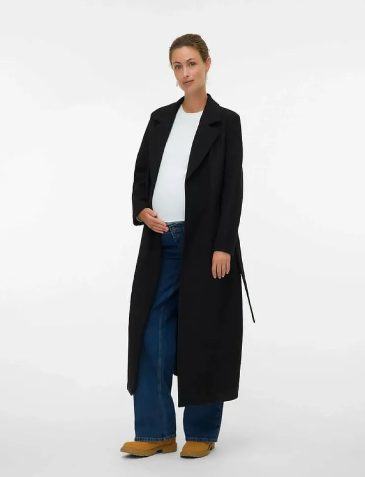 Kvinnor Vero Moda Maternity Mammakläder|VMMFORTUNEAYA XTRA LONG COAT GA - Tunna kappor