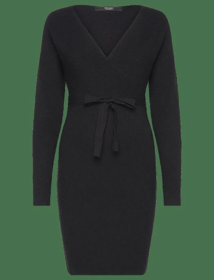 Kvinnor Vero Moda Maternity Mammakläder|VMMHOLLYREM LS V-NECK DRESS GA NOOS - Midiklänningar