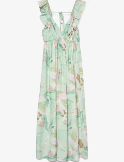 Vero Moda Maternity VMMJOSIE SL ANKLE FRILL DRESS WVN GA - Klänningar|Kvinnor Mammakläder