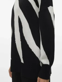Kvinnor Vero Moda Kläder|VMNANCY LS O-NECK LONG PULLOVER BOO - Stickat