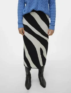 Kvinnor Vero Moda Kjolar|VMNANCY NW 7/8 SKIRT BOO - Midi kjolar