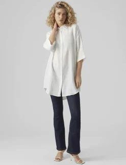Kvinnor Vero Moda Overshirts|VMNATALI 3/4 LONG OVERSHIRT - Overshirts