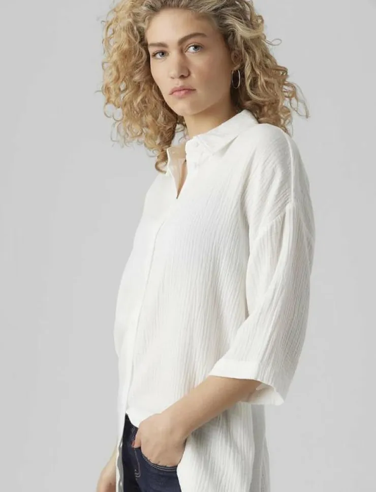 Kvinnor Vero Moda Overshirts|VMNATALI 3/4 LONG OVERSHIRT - Overshirts