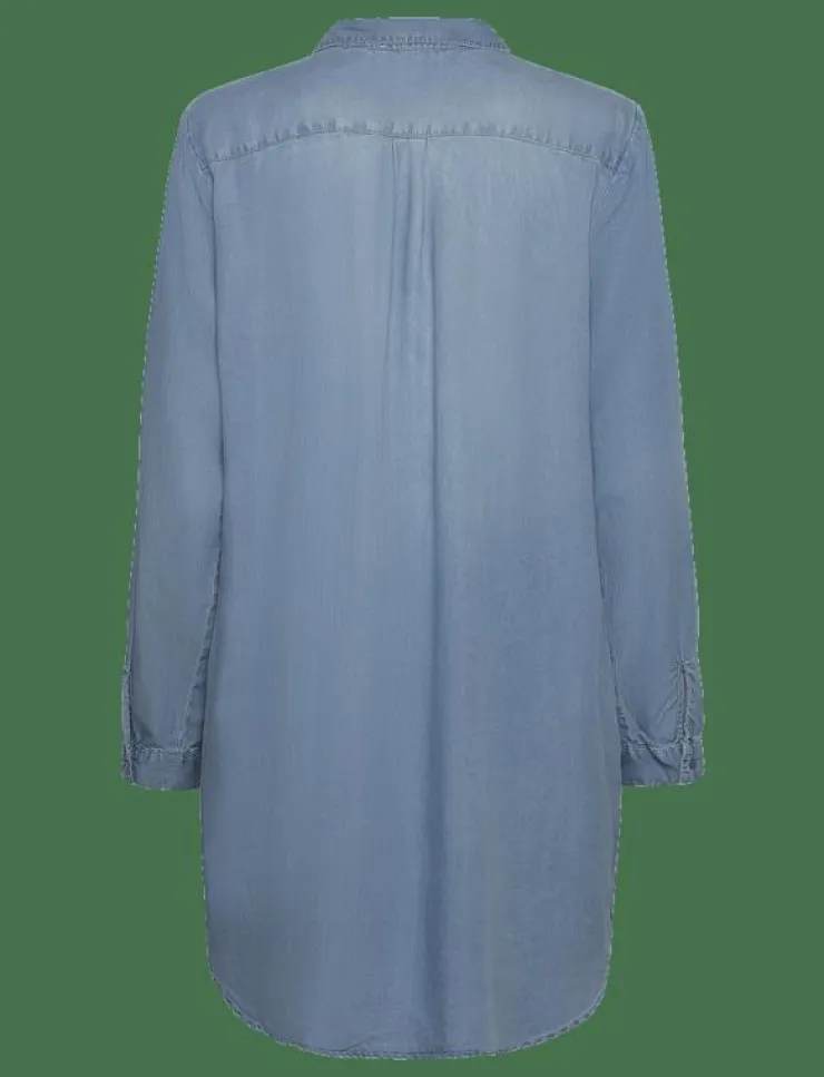 Vero Moda VMSIGGA LS SHORT DRESS LT BL GA NOOS - Korta klänningar|Kvinnor Plus Size & Curvy|Denimkläder