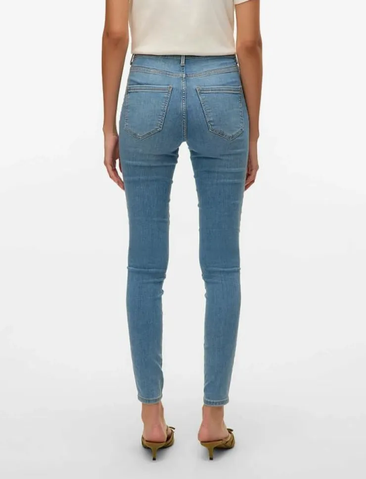 Kvinnor Vero Moda Kläder|VMSOPHIA HW SKINNY JEANS LT BL NOOS - Skinny Jeans