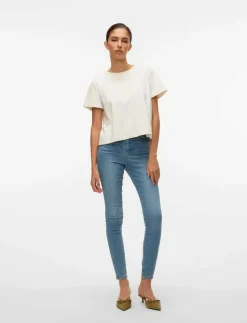 Kvinnor Vero Moda Kläder|VMSOPHIA HW SKINNY JEANS LT BL NOOS - Skinny Jeans