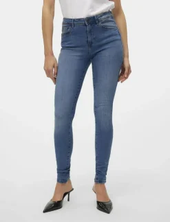 Vero Moda VMTANYA MR S PIPING JEANS VI349 GA NOOS - Skinny Jeans|Kvinnor Kläder