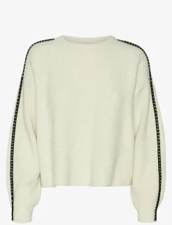 Kvinnor Vero Moda Kläder|Stickat|VMZORA LS O-NECK PULLOVER GA - Stickat