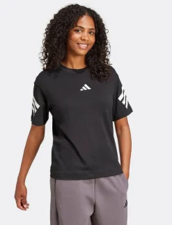 Kvinnor adidas Sportswear Toppar & T-Shirts|W FI 3S TEE - T-Shirts