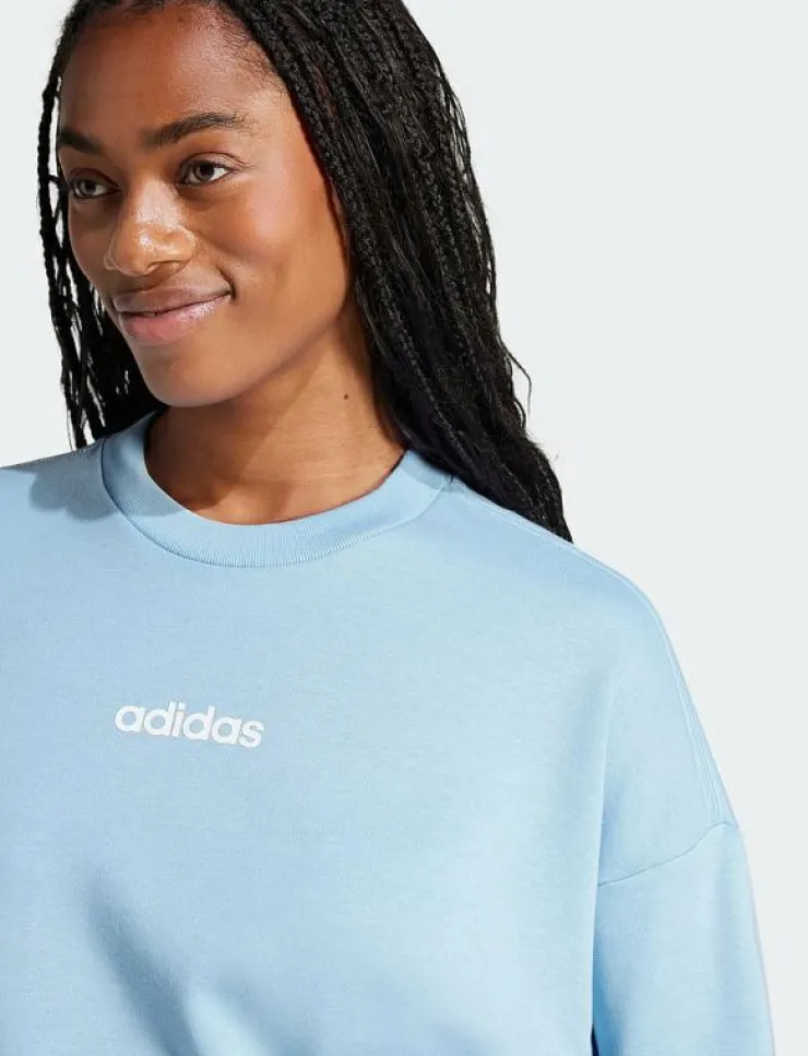 Kvinnor adidas Sportswear Sweatshirts|W LIN FT SWT - Sweatshirts