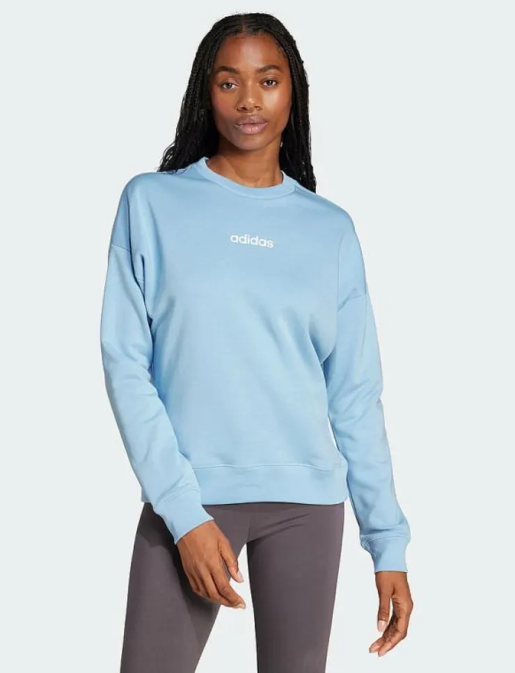 Kvinnor adidas Sportswear Sweatshirts|W LIN FT SWT - Sweatshirts