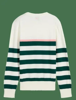 PUMA Golf W Resort Stripe Sweater - Stickat|Kvinnor Sweatshirts