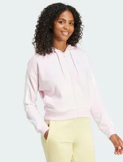 adidas Sportswear W 3S FT FZ HD - Huvtröjor|Kvinnor Sweatshirts|Plus Size & Curvy