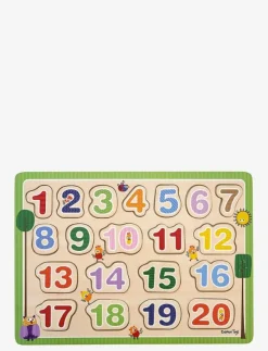 Barbo Toys Wacky Wonders - Wooden puzzle - 123 - Pedagogiskt pussel|Barn Pussel & Spel