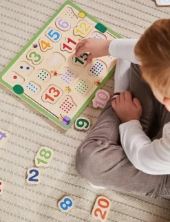 Barbo Toys Wacky Wonders - Wooden puzzle - 123 - Pedagogiskt pussel|Barn Pussel & Spel