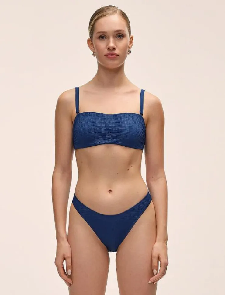 Casall Waffle Bandeau Tie Back Bikini Top - Bikinis|Kvinnor Badkläder