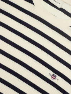 GANT WAFFLE STRIPE SS T-SHIRT - Kortärmad t-shirt| T-Shirts