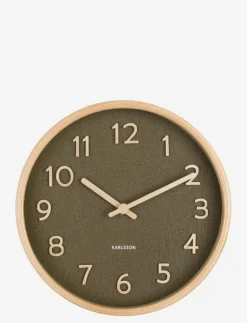 KARLSSON Wall clock Pure wood grain small - Väggklockor| Klockor
